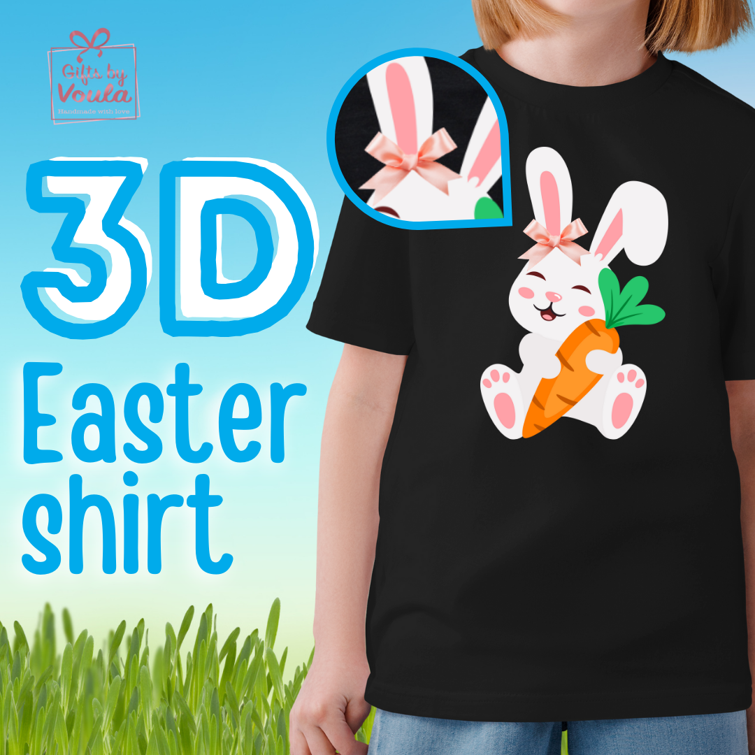 3D Bunny Easter Shirt