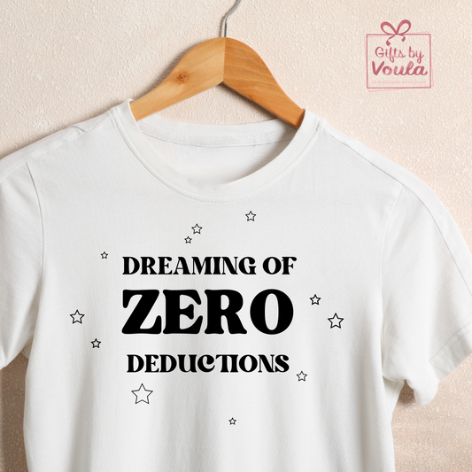 Cheerleading PJ Top, Dreaming of Zero Deductions