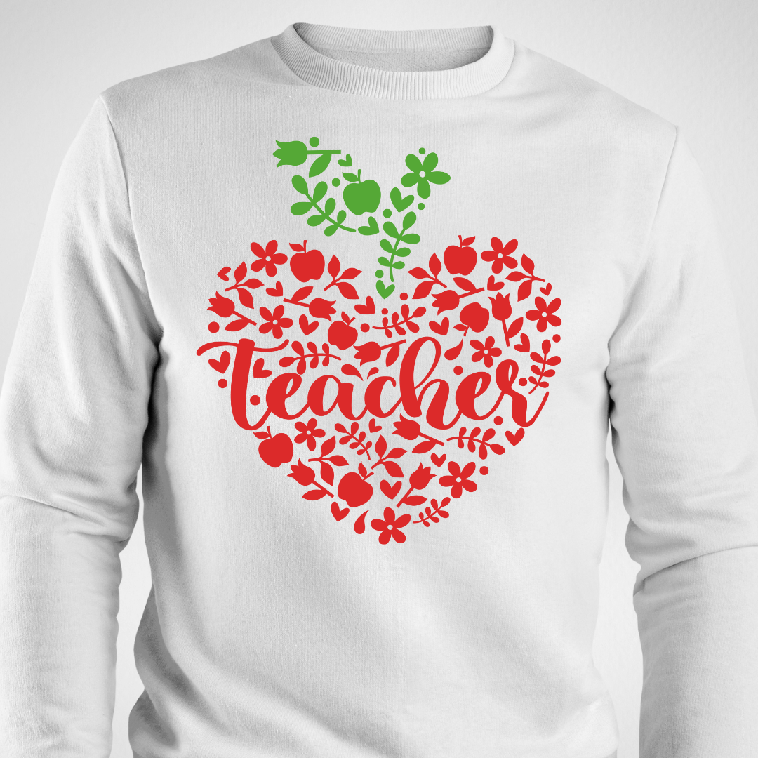 Heart Apple, Teachers Shirt