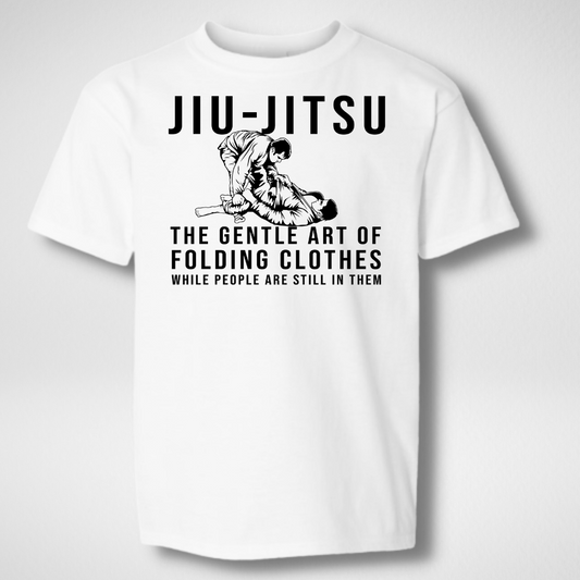 Folding clothes, Brazilian jiu-jitsu shirt