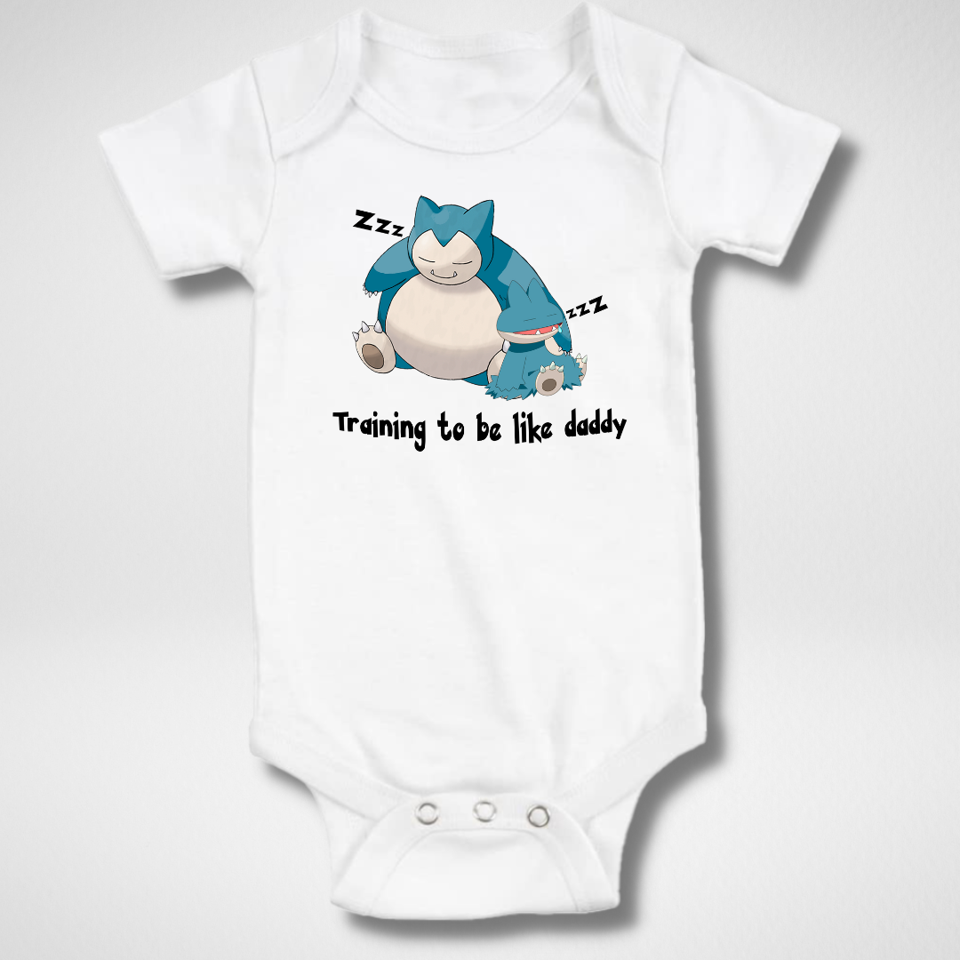 Training to be Like Daddy, Anime Baby Onesie