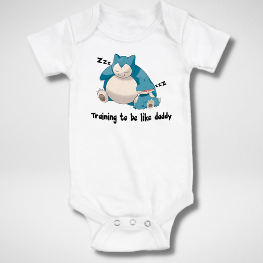 Training to be Like Daddy, Anime Baby Onesie