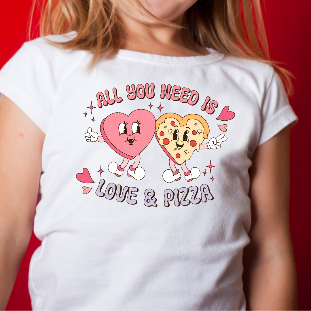 Love and Pizza, Cute Valentines Day, Love theme shirt or sweatshirt