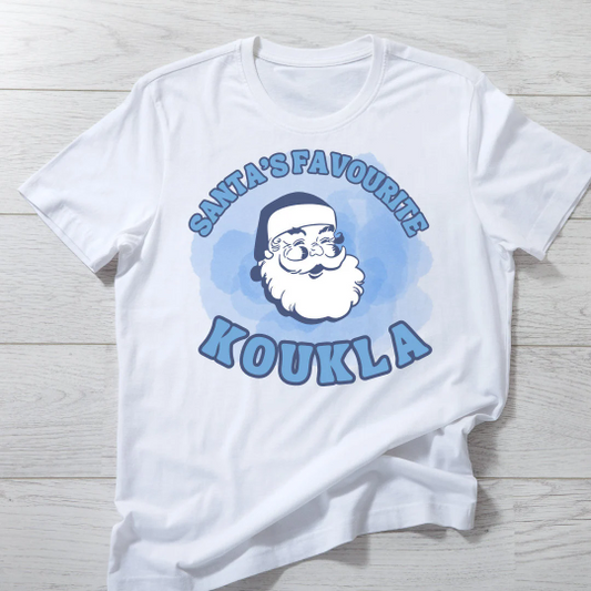 Santa's Koukla, Greek Christmas Shirt