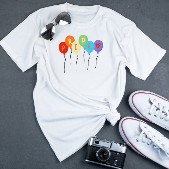 Rainbow Balloon Pride Tshirt