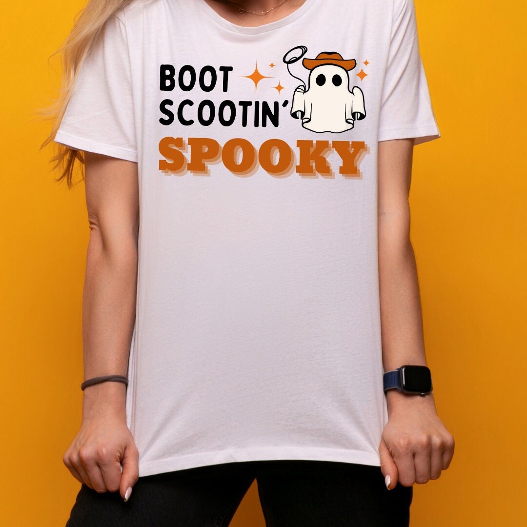 Boot Scootn Spooky, Ghost Halloween shirt