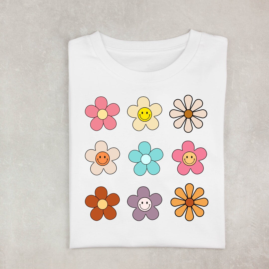 Retro Flower Shirt or Sweatshirt